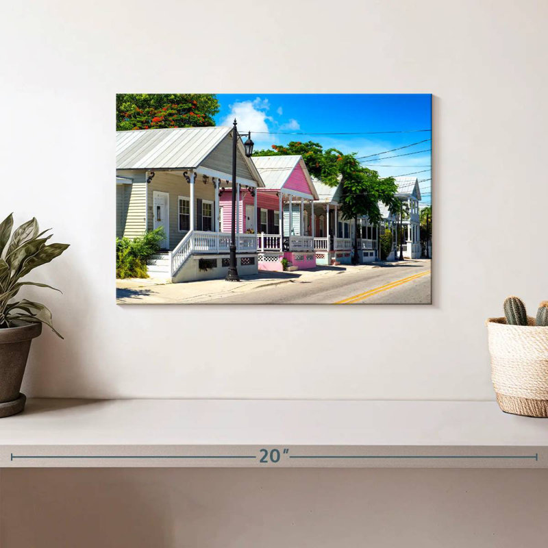 Key West Lilie - La maison rose, H 8 po x l 12 po