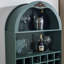 Armoire bar 71 po autoportante arquée avec support à vin amovible et tablettes réglables-1361001663