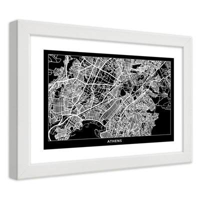 Plan Of The City Of Athens - Single Picture Frame Print