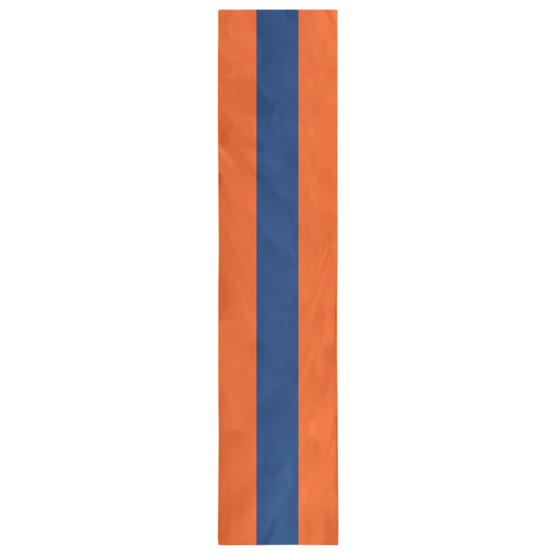 Chemin de table Seattle, New York, 90 po x 16 po, Orange / bleu / orange