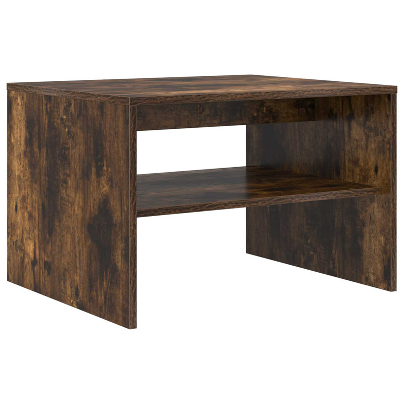 Coffee Table with Storage, 40cm. H x 60cm. L x 50cm. W, Smoked Oak