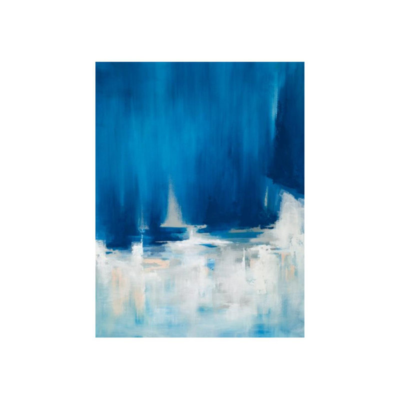 «Blue Ending» par Barclay Butera - Peinture, Extérieur, H 40 po x l 30 po