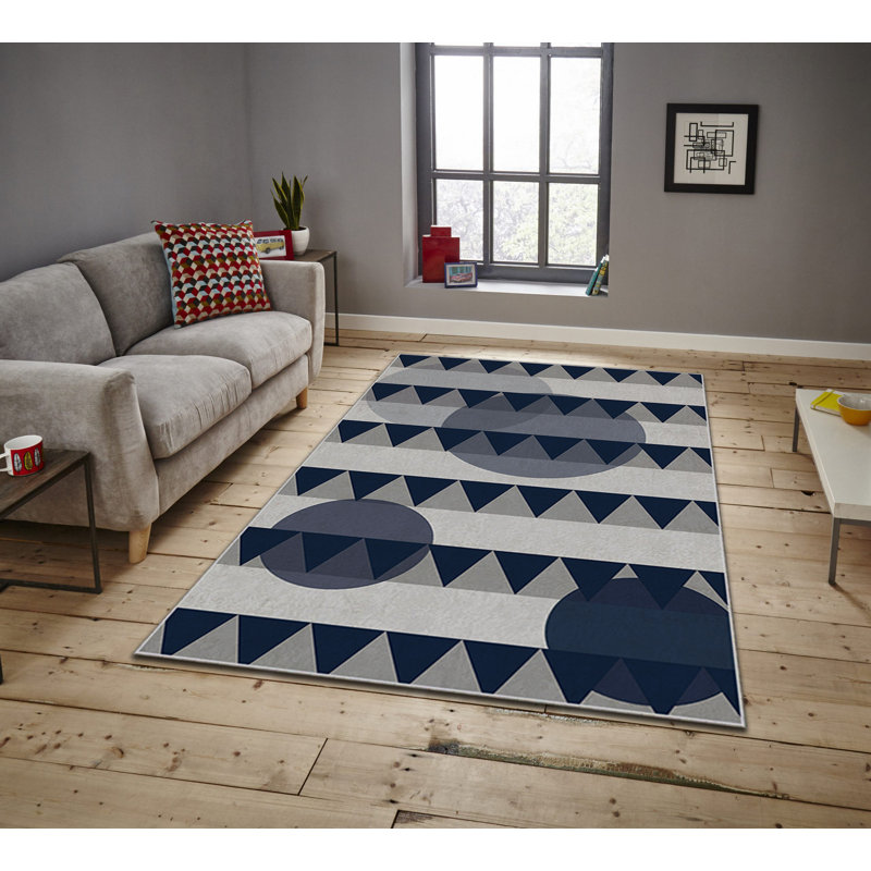 Luxurious Velvet Area Rug, 4.6 x 7.2 Feet | 100% Polyester, 740 g/m² | Non-Slip Felt Dot Underside, Machine Washable | Digital Print Design, Easy to Clean, Perfect for Living Room & Bedroom Décor
