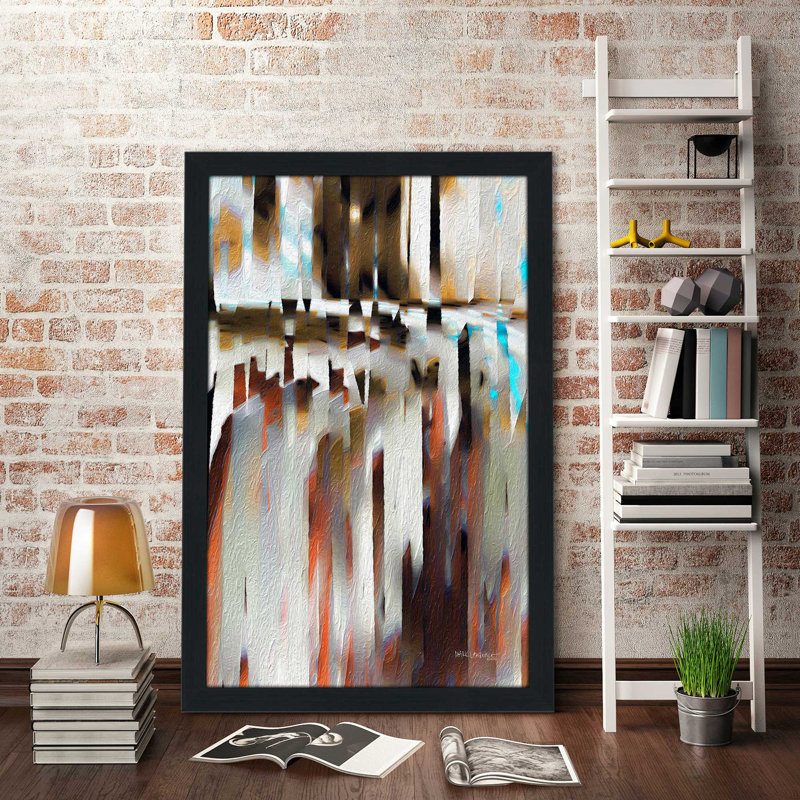 «Matthew 16:24 Follow Jesus» par Mark Lawrence - reproduction imprimée, Cadre espresso, H 49,5 po x l 33,5 po x P 1 po