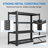 Heavy-Duty 4-Tier Metal Garage Storage Rack, Adjustable Shelving Unit, 48" W x 18" D x 60" H, Black-1442009076
