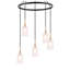 Luminaire suspendu cylindre grappe 5 lumières Herr-1851091042