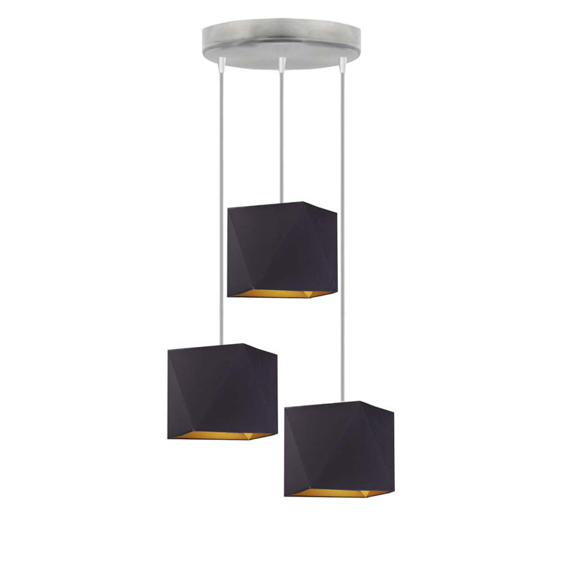 Ridout 3 - Light Cluster Pendant, Black