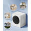3.0 Cu Ft Compact Electric Dryer with Adjustable Temperature Control For Apartments RVs, White