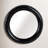 Modern Round Metal Mirror with Sleek Iron Frame and Contemporary Decorative Design for Stylish Accent Decor.-802295892