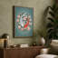 Koi In Lotus Circle Japandi - Print-136812657-136812656
