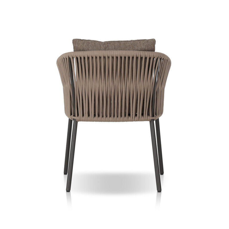 Porto Outdoor Dining Armchair, Ellor Brown, Bronze
