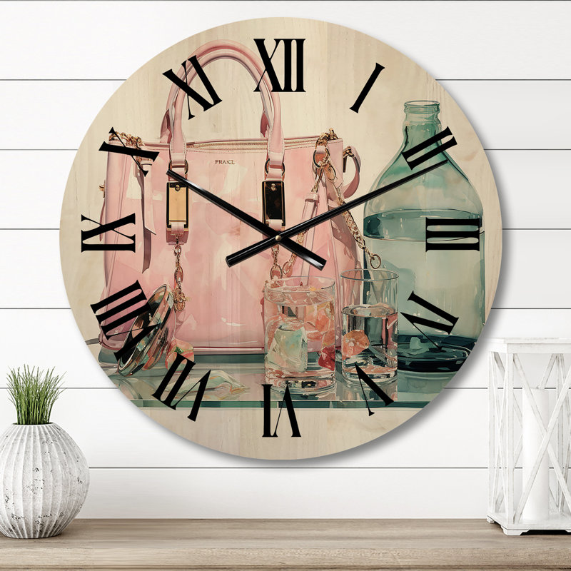 Kenzington Solid Wood Wall Clock, Medium