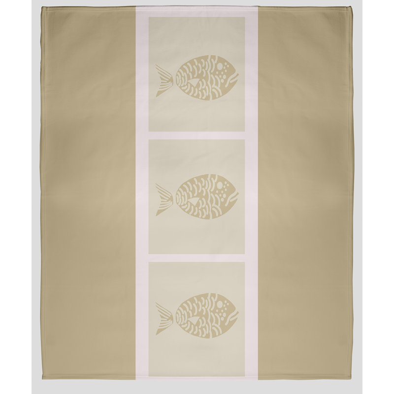 Sail Sun And Fun Fleece Throw Blanket, 50" W x 60" L, Taupe