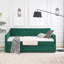Lit de jour simple avec canapé-lit capitonné de taille simple avec accoudoirs ondulés (80,5 po x 44,5 po x 33,5 po)-970410064