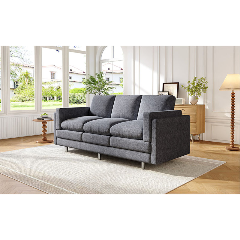 Canapé 3 places Modern, Grey Chenille, Grey