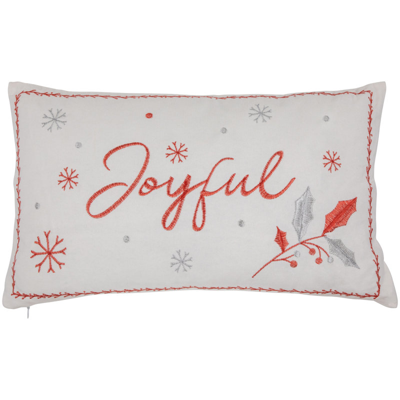 Cotton Lumbar Rectangular Pillow Cover & Insert