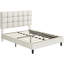 Size Modern Upholstered Bed Frame with Adjustable Square Tufted Headboard-93363910-99170189