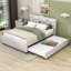Lit plateforme tapissier avec couchette Elerte-566375483-566375429