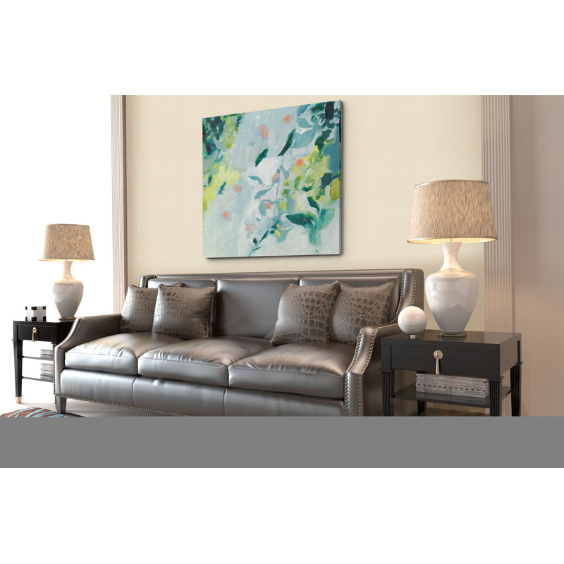 « doux spot ii », peinture, H 16 po x l 16 po x P 1,5 po, Toile tendue