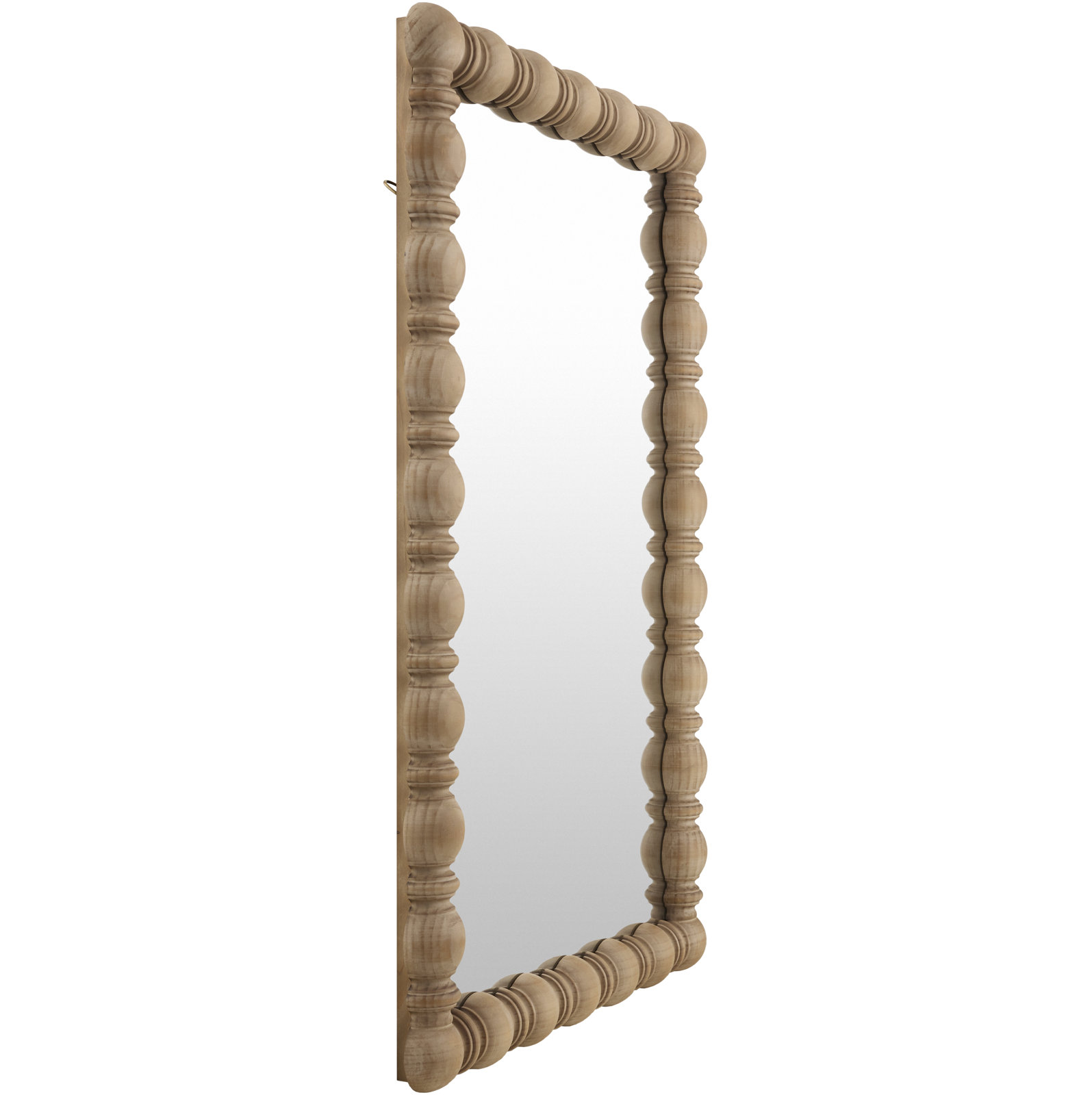 Pine Accent Mirror, 36" x 24", Natural Wood