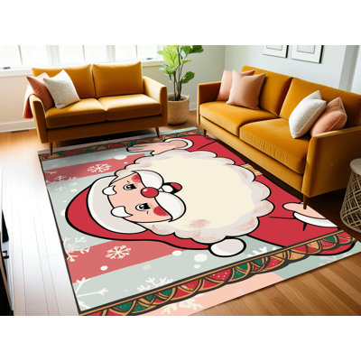 Tapis de vacances d'hiver de Noël lavable The Holiday Aisle®