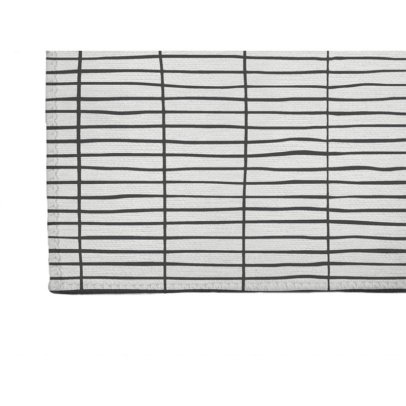 Snow Fence Non-Slip Outdoor Rug, Runner 2'6" x 8'