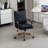 Leather Upholstered Swivel Office Chair-252903566