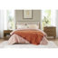 1 couverture simple en duvet synthétique avec garniture de satin orange-122123243-122123245