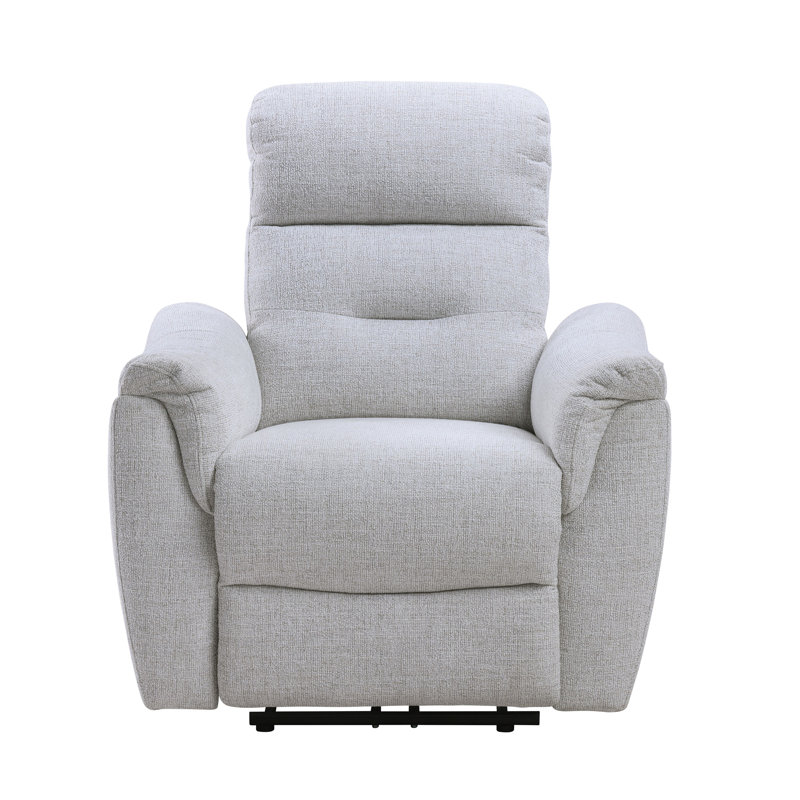 Fauteuil inclinable électrique en chenille gris Eastre avec port USB