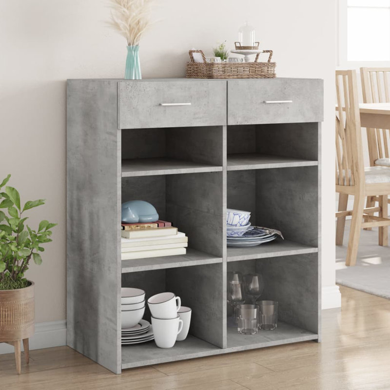 Alfonson 80cm Sideboard, Concrete grey