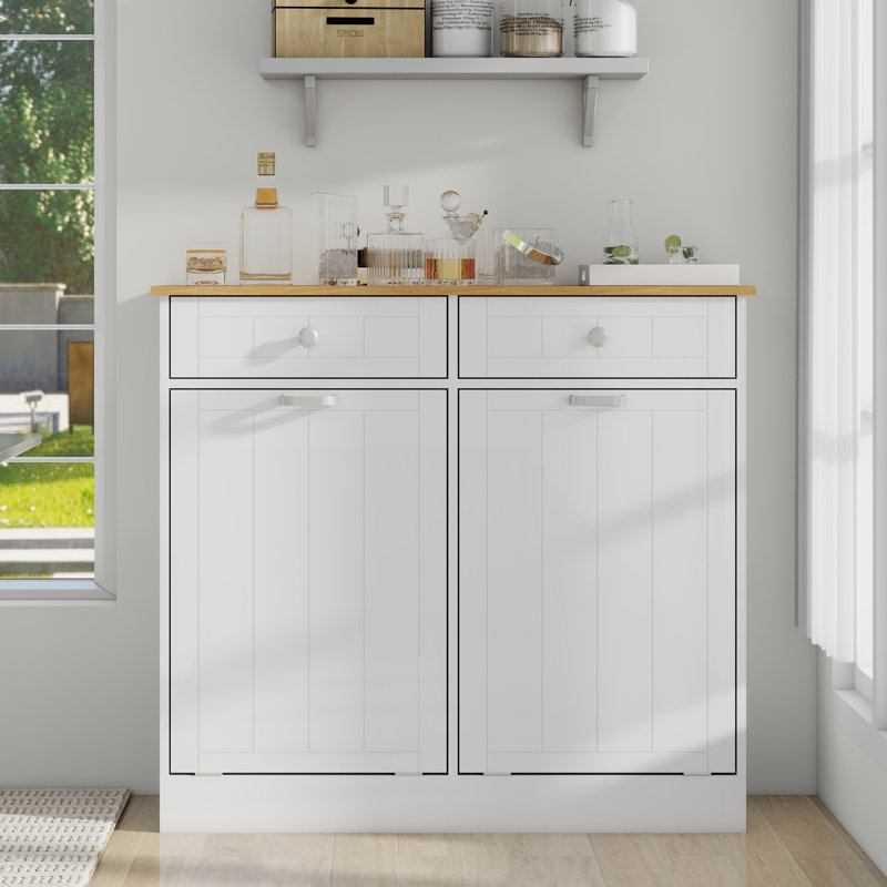 Armoire poubelle inclinable