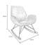 Chaise berçante moderne en bois massif Nordic