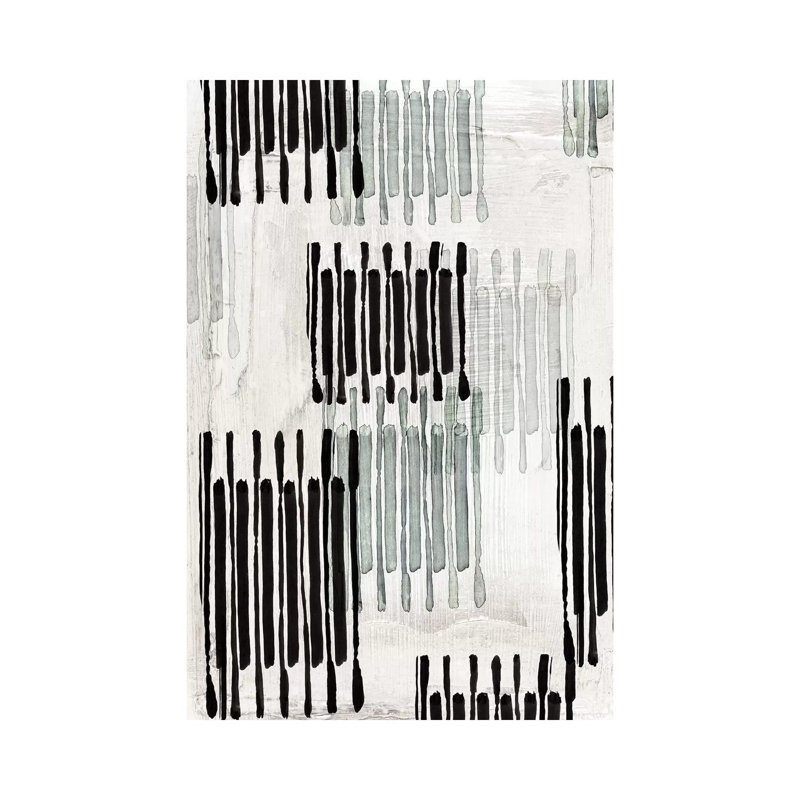 Linked To Silver I by Eva Watts - Painting on Canvas, 66.04cm H x 45.72cm W x 3.81cm D, Wrapped Canvas
