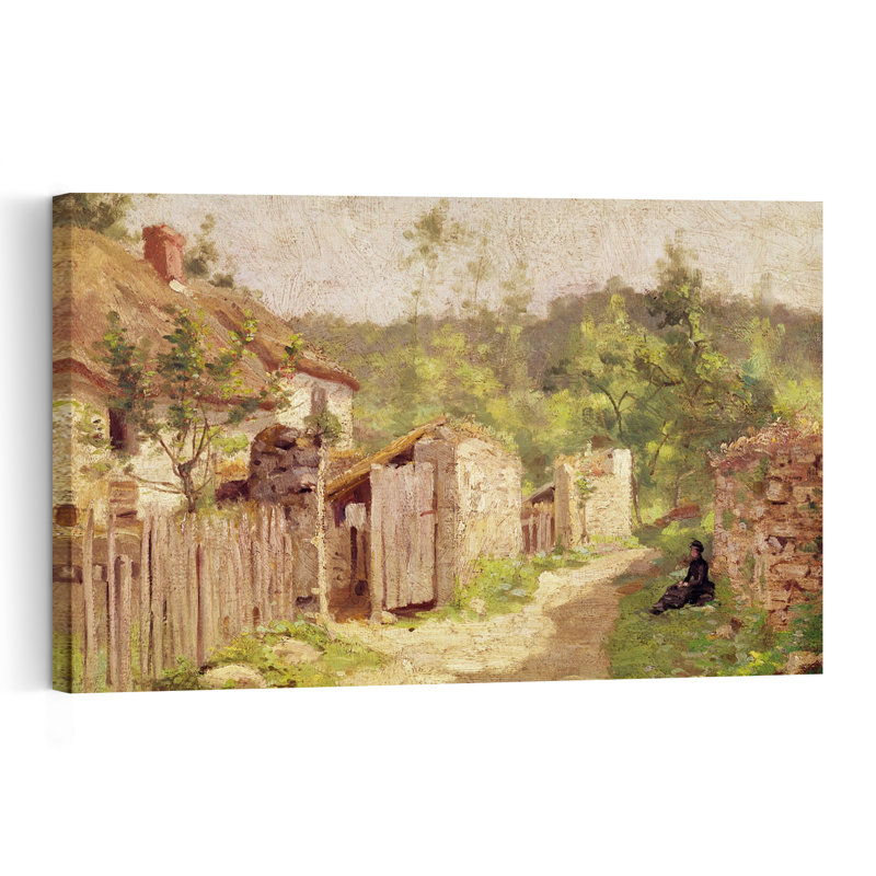 Maison Daumiers à Valmondois - Affiche murale abstraite contemporaine représentant une architecture arborée