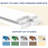 White Primed 6-Panel Clear Glass Solid Core Pantry Slab Door Morden French Door-111605749