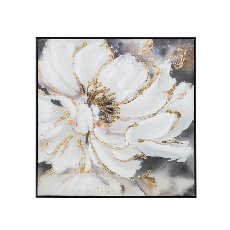 Floral encadré sur toile