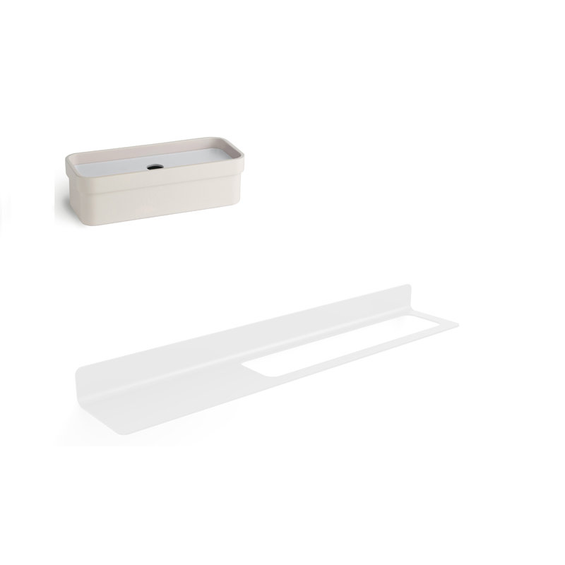 Seta 2 - Piece Bathroom Hardware Set, White