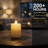  Battery Operated 3D Wick Flame Mini Pillars - 6 Piece-540769971