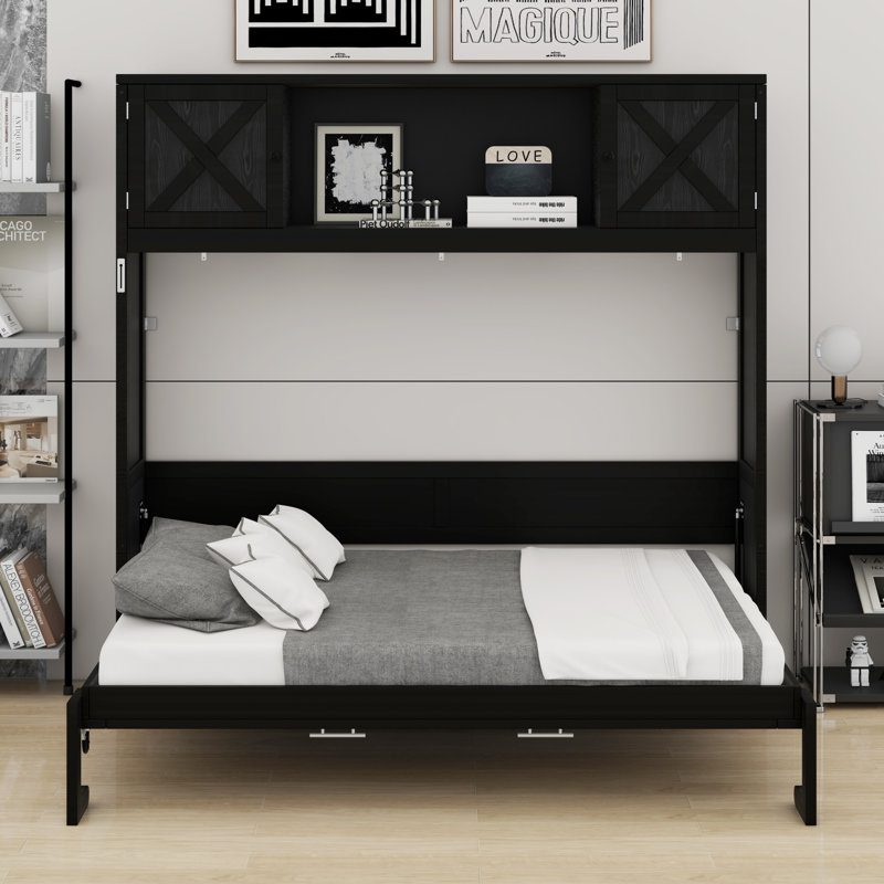 Lit escamotable avec armoires de rangement