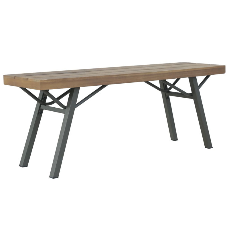 Banc de jardin en acier Nehawka