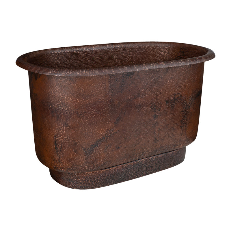 Baignoire 47 "en cuivre martelé de style moderne