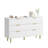 6 Drawer Dresser For Bedroom, With Gold Metal Handles-1587215164