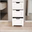 freestanding storage cabinet with 4 drawers for bathroom, living room, kitchen