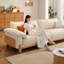 Coussin modulaire beige en polyester-63454364-63454366