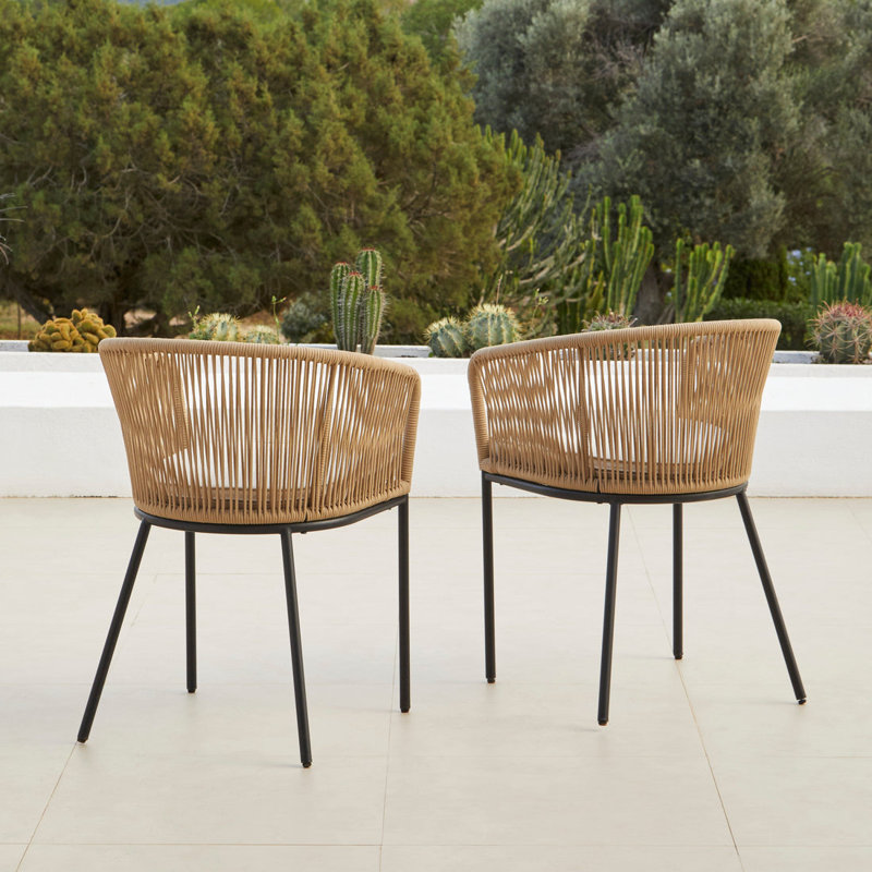 Hopley Oval 7 - Piece 6 - Person 75Cm L Outdoor Table Set