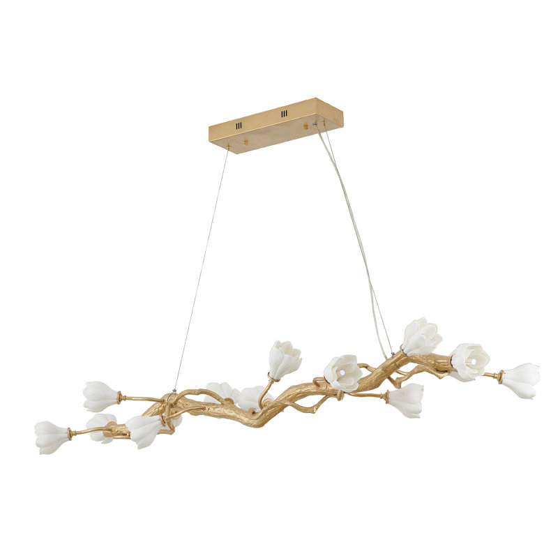 Eclectic 14 Light Gloral Branch Chandelier