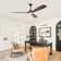 60" 3 - Blade Propeller Ceiling Fan With LED Lights And Remote Control
