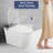 Automatic Toilet With Built - In Bidet, Wider Warm Water Wash And Dry, Foot Sensor Operation, Led Indicator, Remote Controlled, White Color. Four Level Radar Sensing Distance, Various Washing Modes,