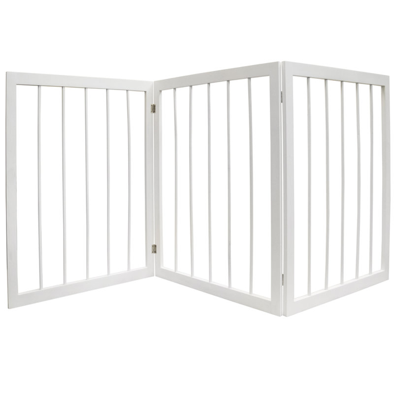 Leysin Free Standing Pet Gate, White