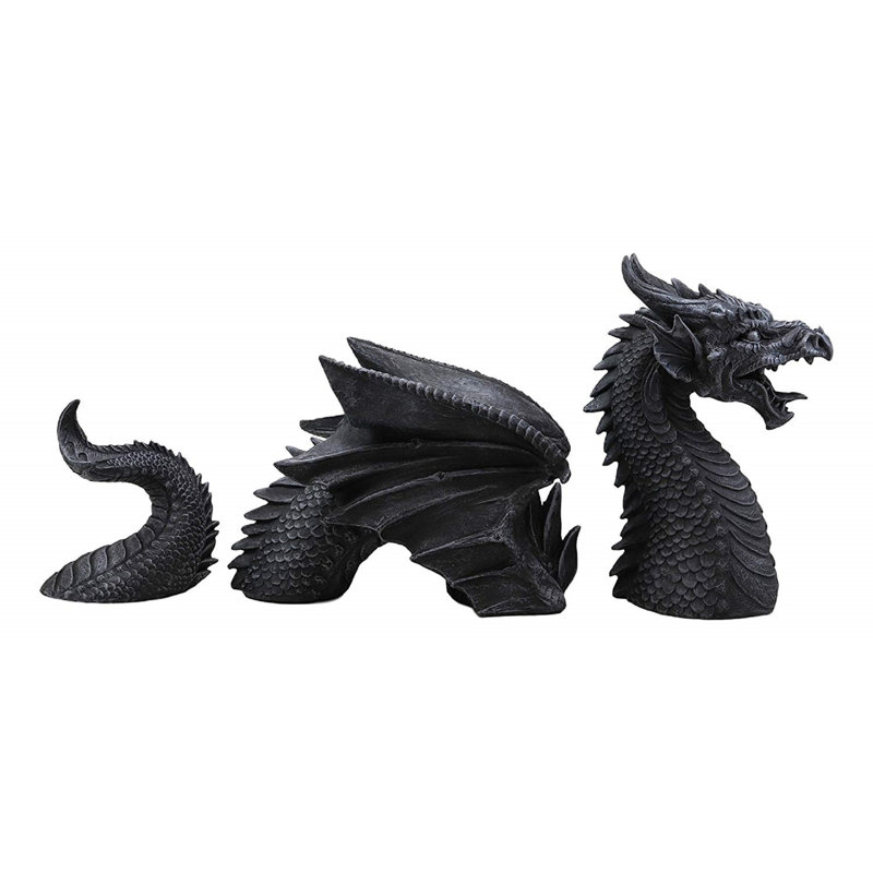 Statue de jardin à pelouse castle moat mordor dragon